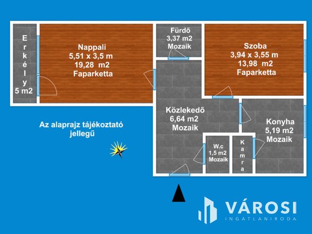 Géém on  - eladó tégla lakás -, plusz egy 24 nm-es garázs