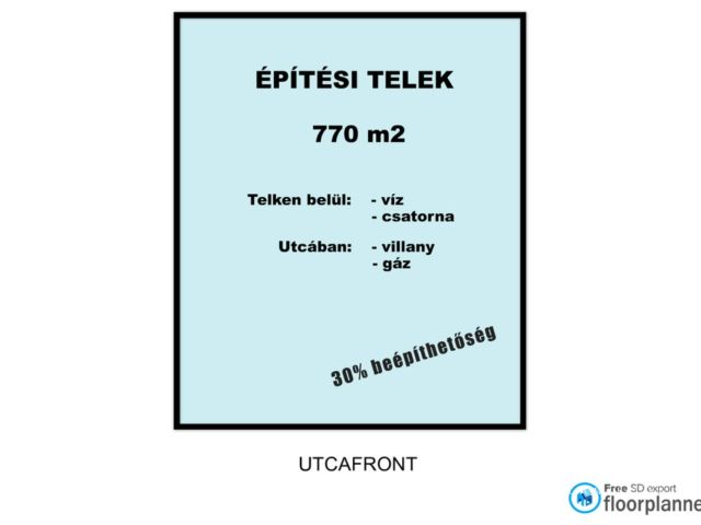 Az egyik utolsó belterületi telek Bükfürdőtől 8 percre Góron