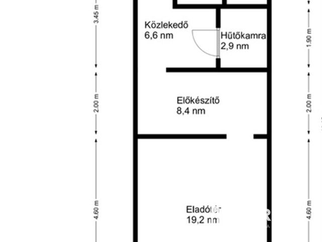 Üzlethelyiség Lenti központjában